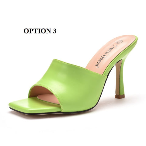 Summer Fashion Square Peep Toe High Heels Sandals Plus Size 42 CODE: KAR1516