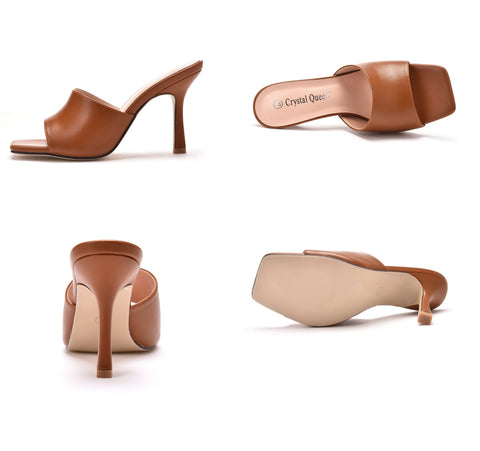 Summer Fashion Square Peep Toe High Heels Sandals Plus Size 42 CODE: KAR1516