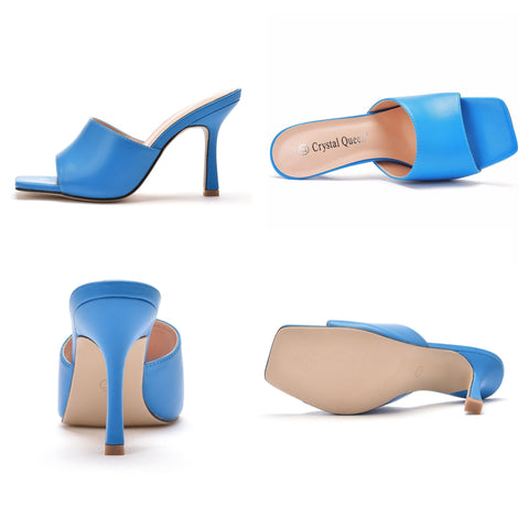 Summer Fashion Square Peep Toe High Heels Sandals Plus Size 42 CODE: KAR1516