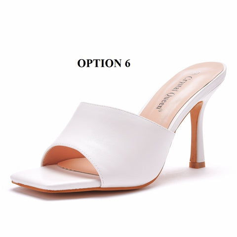 Summer Fashion Square Peep Toe High Heels Sandals Plus Size 42 CODE: KAR1516