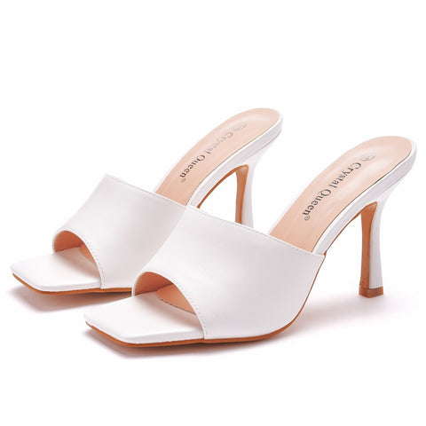 Summer Fashion Square Peep Toe High Heels Sandals Plus Size 42 CODE: KAR1516