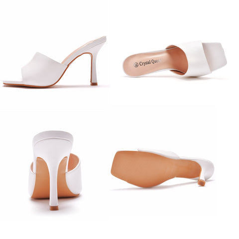 Summer Fashion Square Peep Toe High Heels Sandals Plus Size 42 CODE: KAR1516