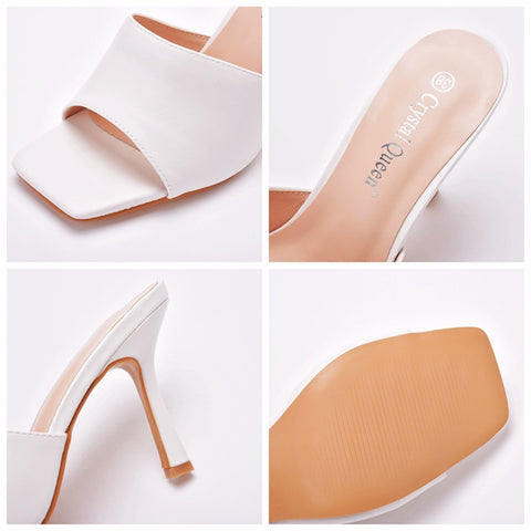 Summer Fashion Square Peep Toe High Heels Sandals Plus Size 42 CODE: KAR1516