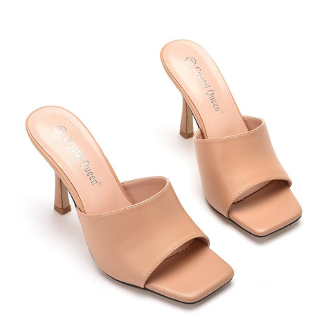 Summer Fashion Square Peep Toe High Heels Sandals Plus Size 42 CODE: KAR1516