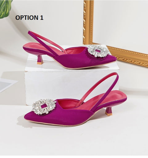 New Sequined Pointed Toe Shoe CODE: KAR1529