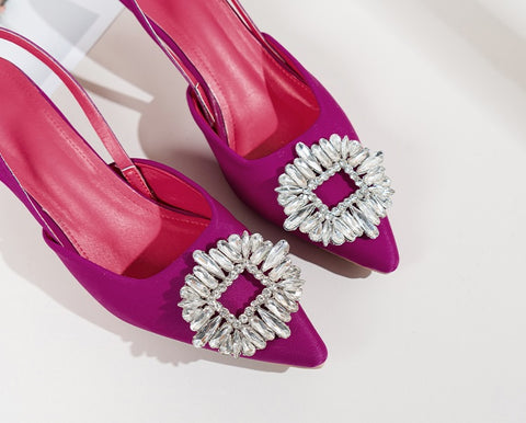 New Sequined Pointed Toe Shoe CODE: KAR1529