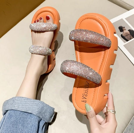 New Fashion Med Platform Slippers CODE: KAR1574