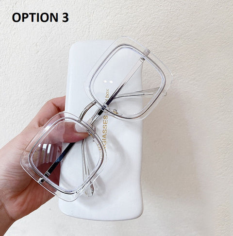 New Overside Square Transparent Optical Glasses CODE: KAR1581
