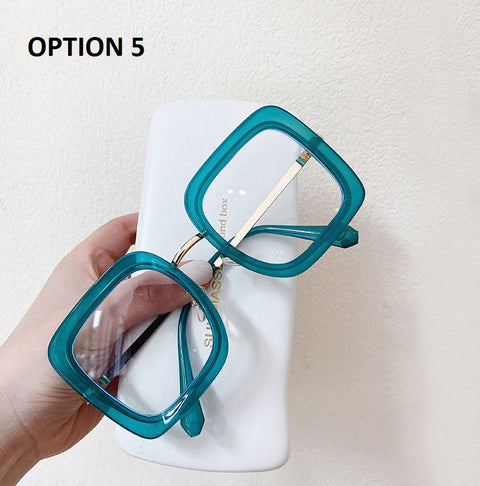 New Overside Square Transparent Optical Glasses CODE: KAR1581