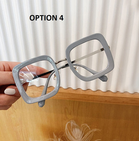 New Overside Square Transparent Optical Glasses CODE: KAR1581