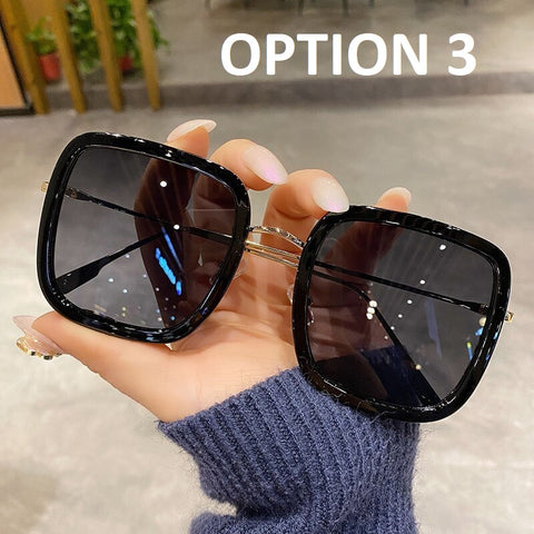 New Square Oversized Sun Glasses CODE: KAR1582