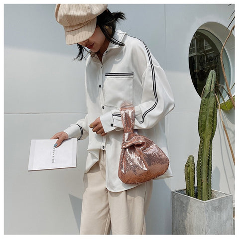 Simple Style Wind Knot Wrist Square Pump Belt Bag CODE: KAR1585