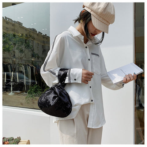 Simple Style Wind Knot Wrist Square Pump Belt Bag CODE: KAR1585