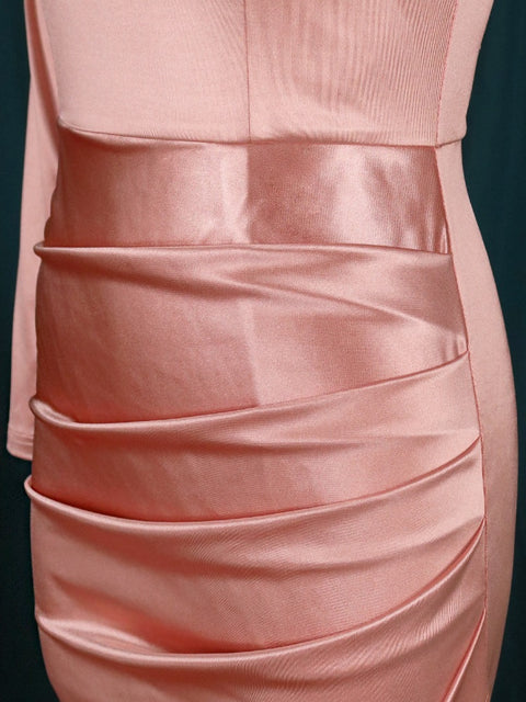 New Stylish Long  Big Size Pink Maxi Dress CODE: KAR1588