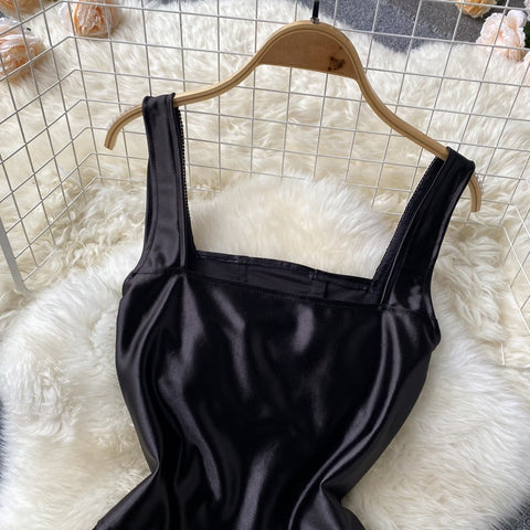 New Solid Short Beading Sleeveless Slim Sexy Backless Tank Crop Top CODE: KAR1593