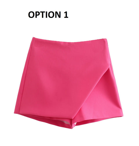 New Casual Asymmetric High Waist Streetwear Shorts CODE: KAR1605