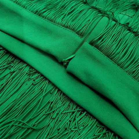 New Elegant Bodycon Slim Pencil Tassel High Waist Stretch Sheath Midi Length Skirt CODE: KAR1606