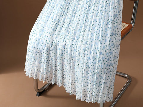 New Style Floral Design Simple Summer A-line Skirt CODE: KAR1616
