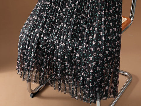 New Style Floral Design Simple Summer A-line Skirt CODE: KAR1616