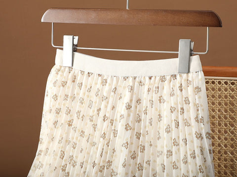 New Style Floral Design Simple Summer A-line Skirt CODE: KAR1616