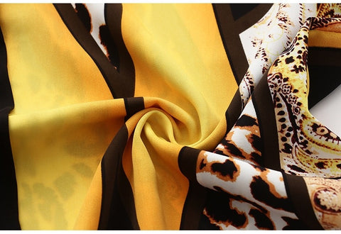 New Style Versatile Color Contrast Printing Leopard Long Sleeve Blouse CODE: KAR1638