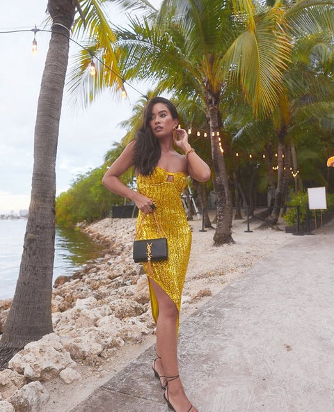 Sexy Sequin Backless Bodycon Dress CODE: KAR1666