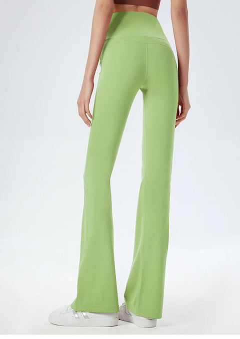 New Elastic High Waist Thin Slim Flared Plus Size Pants CODE: KAR1668