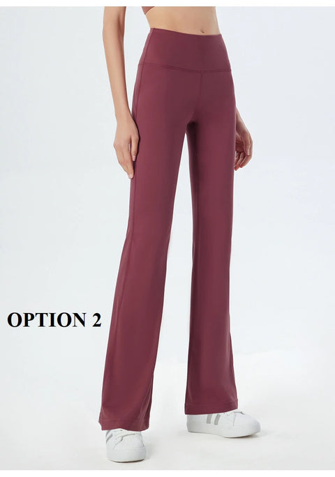 New Elastic High Waist Thin Slim Flared Plus Size Pants CODE: KAR1668