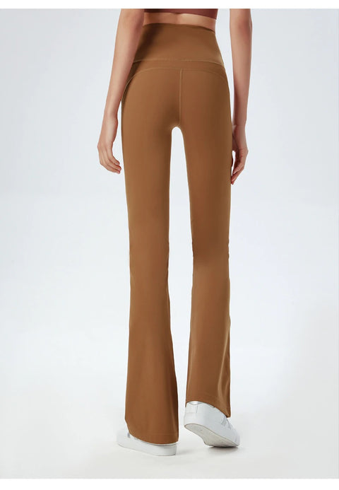 New Elastic High Waist Thin Slim Flared Plus Size Pants CODE: KAR1668