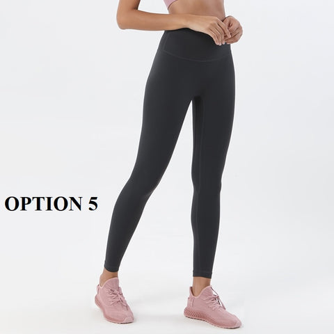 New High Waist Double-Sided Sanding Nakedness Push Up Slim Elastic Leggings CODE: KAR1669