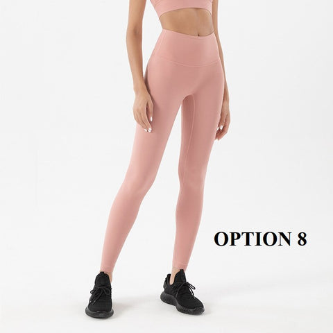 New High Waist Double-Sided Sanding Nakedness Push Up Slim Elastic Leggings CODE: KAR1669