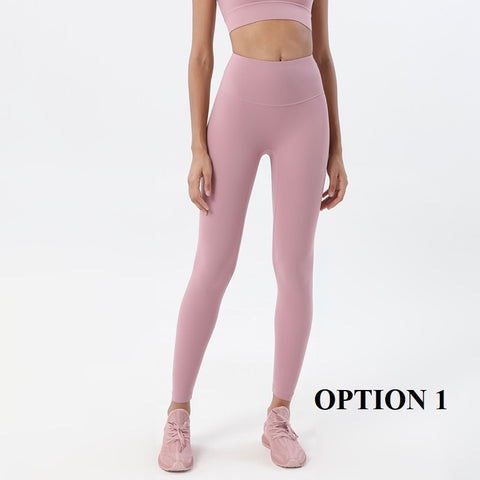 New High Waist Double-Sided Sanding Nakedness Push Up Slim Elastic Leggings CODE: KAR1669
