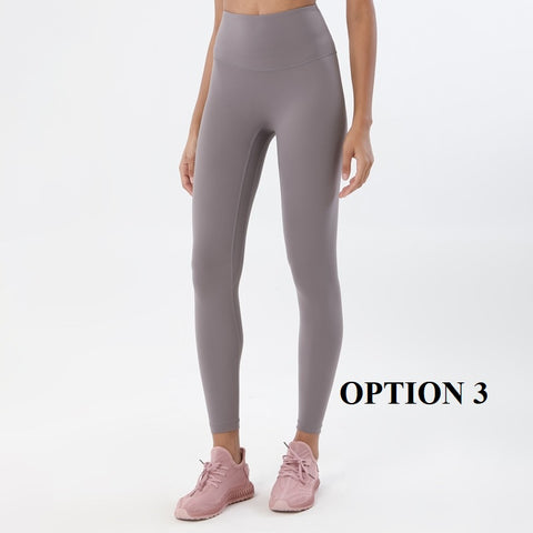 New High Waist Double-Sided Sanding Nakedness Push Up Slim Elastic Leggings CODE: KAR1669