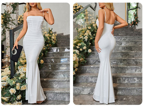 New Elegant Corset Bodycon Sexy Backless Maxi Dress CODE: KAR1675