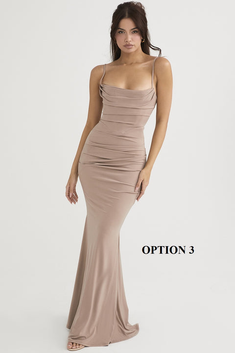 New Elegant Corset Bodycon Sexy Backless Maxi Dress CODE: KAR1675