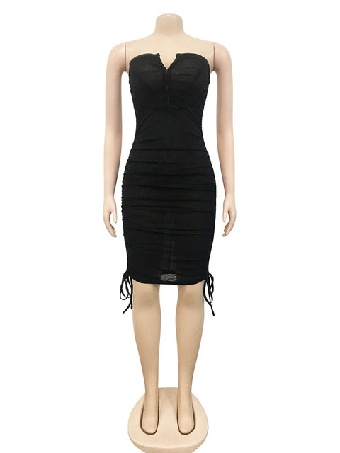 Sexy Backless Fitness Solid Color Attire wear Dress CODE: KAR1688