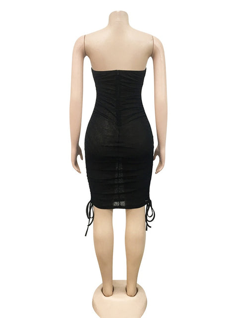 Sexy Backless Fitness Solid Color Attire wear Dress CODE: KAR1688