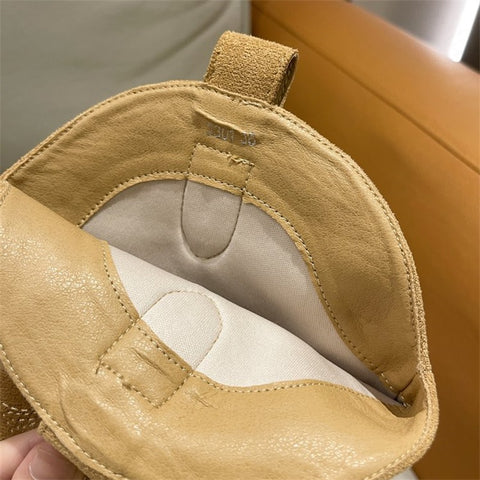 Autumn new Western thick heel pointed toe V-mouth embroidered mid retro cowboy boot CODE: KAR1698