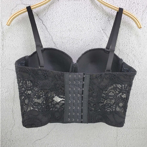 Sexy Push Up Bustier Inner Camisole Tube Vest Lace Short Corset CODE: KAR1701