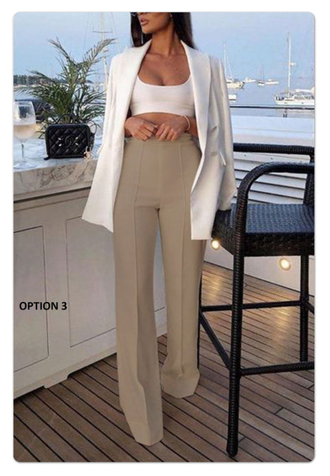 New Elegant Office High Waist Casual Sweatpants CODE: KAR1727