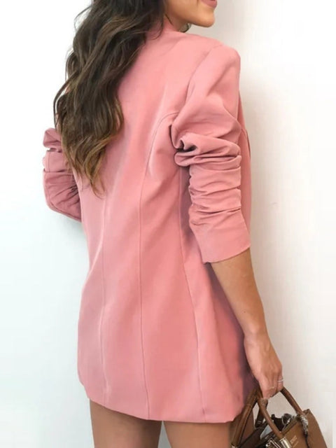 Summer Fashion Elegant Inside Vest Top Blazer and High Waist Short 3piece Set CODE: KAR1738