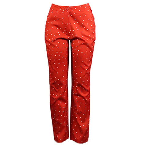 Autumn and Winter Style Elegant Polka Dot Long-sleeved Jacket Pant New Two-piece Set CODE: KAR1748