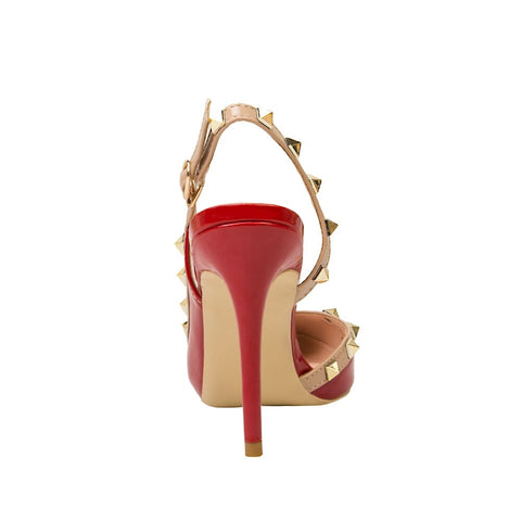 Sexy Slim Rivet Pointed Toe Studded Pumps Heels CODE: KAR1757