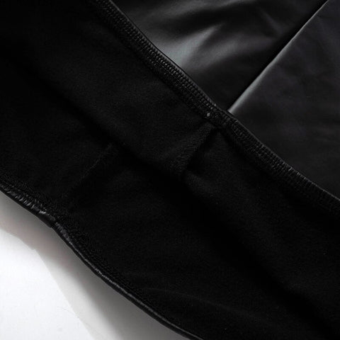 New Fashion High Waist Streetwear Black Long Pant CODE: KAR1762