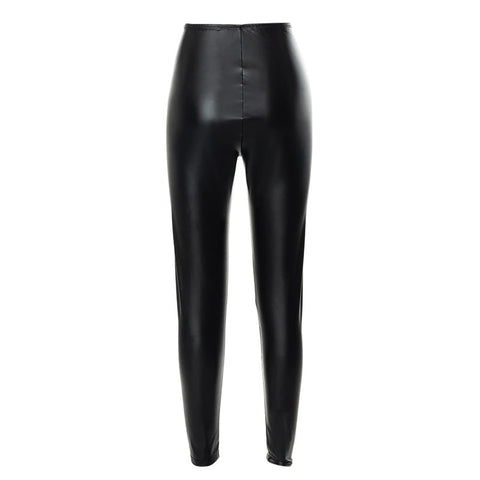 New Fashion High Waist Streetwear Black Long Pant CODE: KAR1762