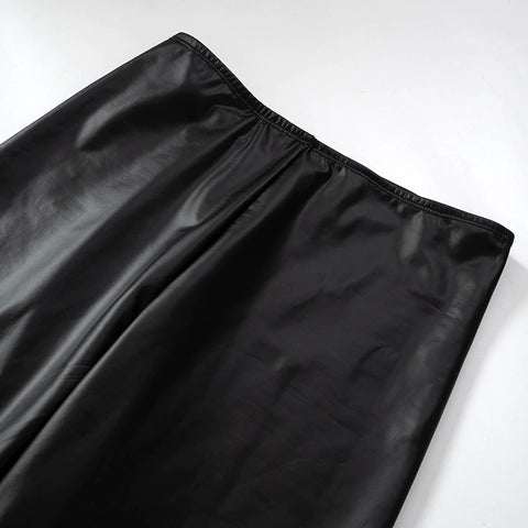 New Fashion High Waist Streetwear Black Long Pant CODE: KAR1762