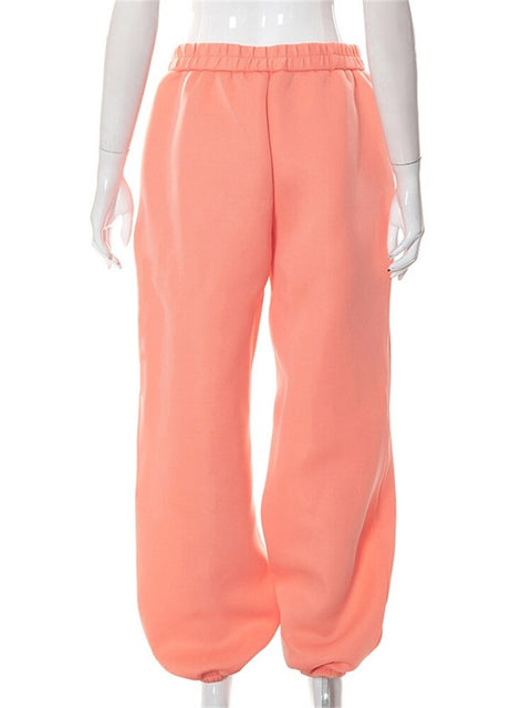 New High Waist Pockets Baggy Parachute Pants CODE: KAR1763