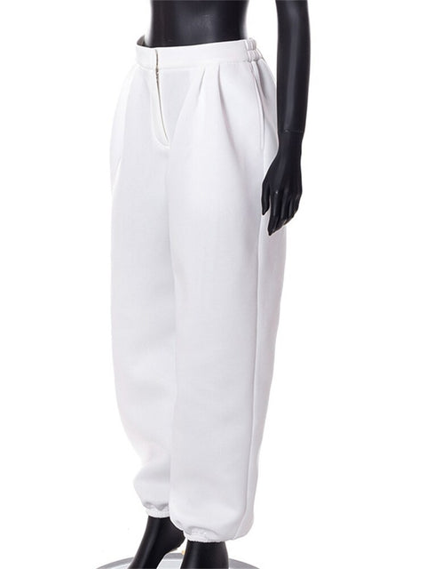 New High Waist Pockets Baggy Parachute Pants CODE: KAR1763