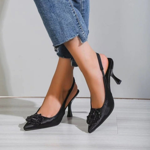 New fashion summer butterfly knot elegant sexy pointed toe high thin heels CODE: KAR1770