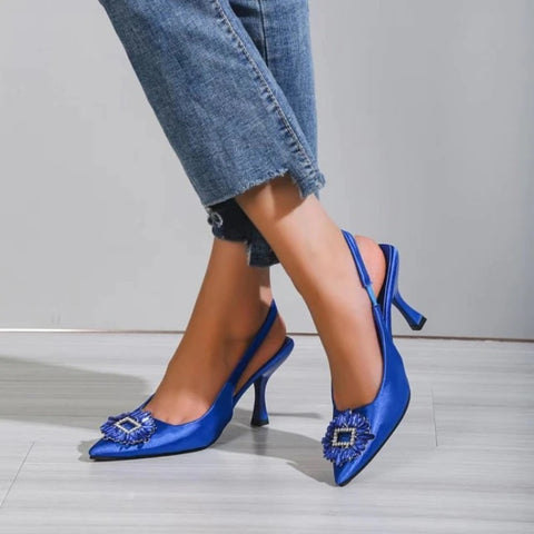 New fashion summer butterfly knot elegant sexy pointed toe high thin heels CODE: KAR1770